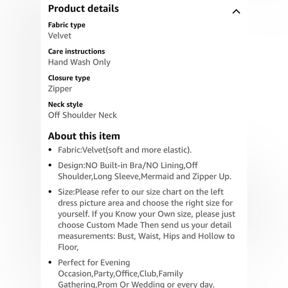 TTY BRIDAL - BLACK - SIZE 6 - VELVET OFF SHOULDER MERMAID STYLE MAXI DRESS - Picture 5 of 5